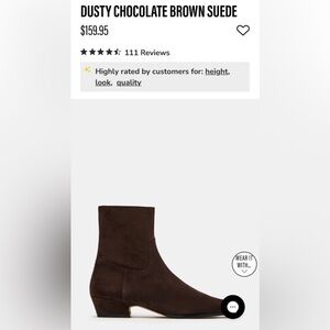 Steve Madden Dusty Chocolate Brown Suede Boots size 8